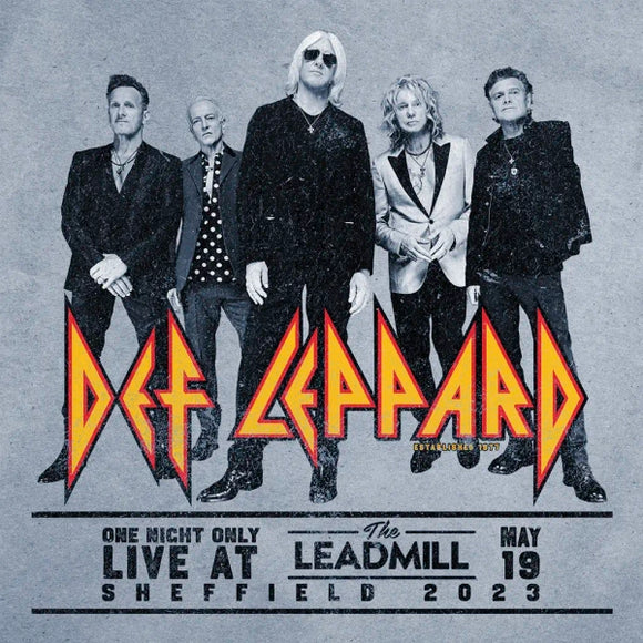 Def Leppard - One Night Only Live at The Leadmill Sheffield May 19, 2023 - New 2LP