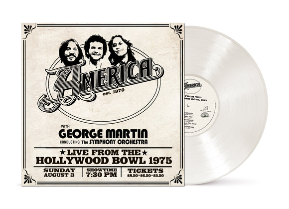 America - Live From The Hollywood Bowl – 1975 - Coloured 2LP + Signed Insert – RSD24