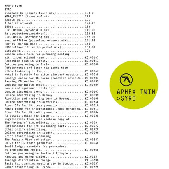 Aphex Twin - Syro - New 2LP