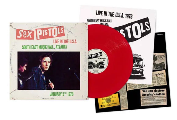 Sex Pistols - Live In The USA 1978, Atlanta - New Red LP