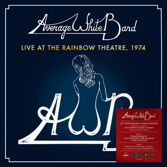 Average White Band - Live At The Rainbow Theatre 1974 – NEW LTD White LP – RSD24