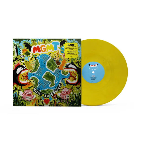 MGMT - Time To Pretend - New Ltd Yellow Vinyl