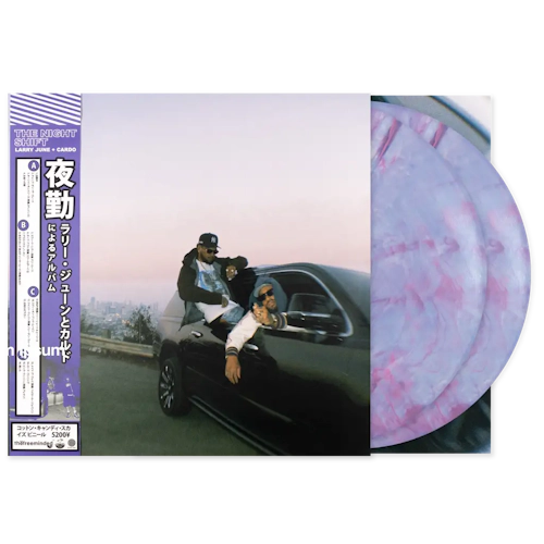 Cardo, Larry June - The Night Shift - New Cotton Candy Coloured 2LP