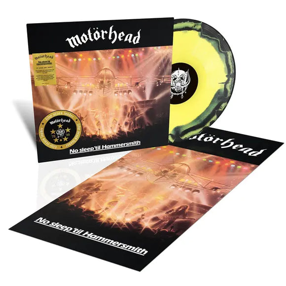 Motorhead - No Sleep 'Til Hammersmith (Live) (50th Anniversary Edition) - New Yellow & Black Splatter LP