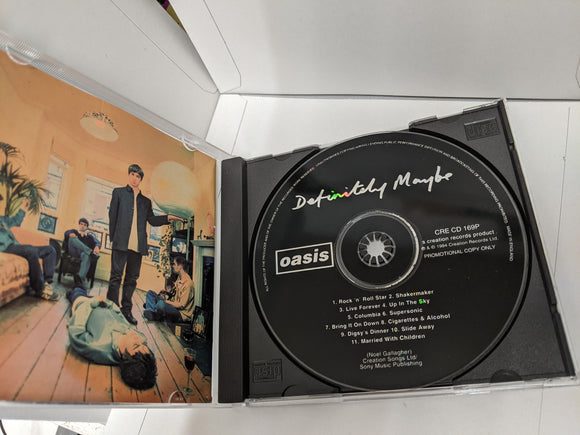 Oasis - Definitely Maybe - 2nd Hand Original August 1994 Promo CD