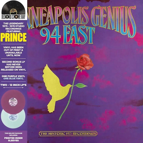 94 EAST FEAT. PRINCE - MINNEAPOLIS GENIUS – NEW LTD PURPLE AND BLUE 2LP – RSD24