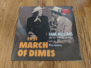 Hank Williams and His Drifting Cowboys with Miss Audrey - 1951 March Of Dimes - New 10" red vinyl - RSD20