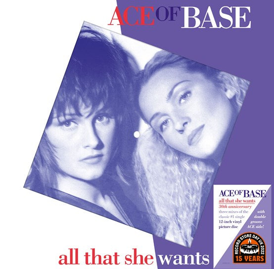 ACE OF BASE - ALL THAT SHE WANTS - 30TH ANNIVERSARY - New Picture Disc LP - RSD22