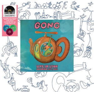 Gong – LIVE AT LYON DECEMBRE 1972 (CLEAR/RED/ORANGE/BLUE SPLATTER VINYL) (RSD 2023)