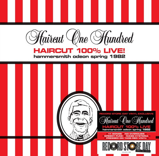 Haircut One Hundred - Haircut 100% Live (Hammersmith Odeon 1982) – New Red LP – RSD 23