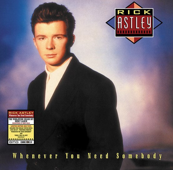 Rick Astley - Whenever You Need Somebody - New LP Red Vinyl - RSD22